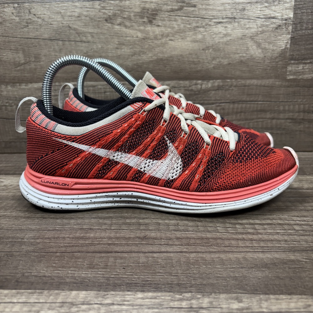 Nike Flyknit One Orange Blue Womens US Size 8.5 EUR 40 554888-611 Running Shoes